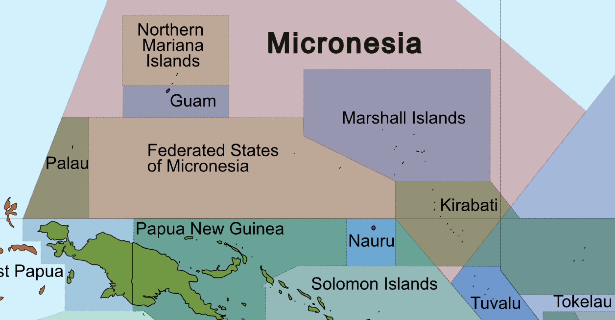 Micronesia map
