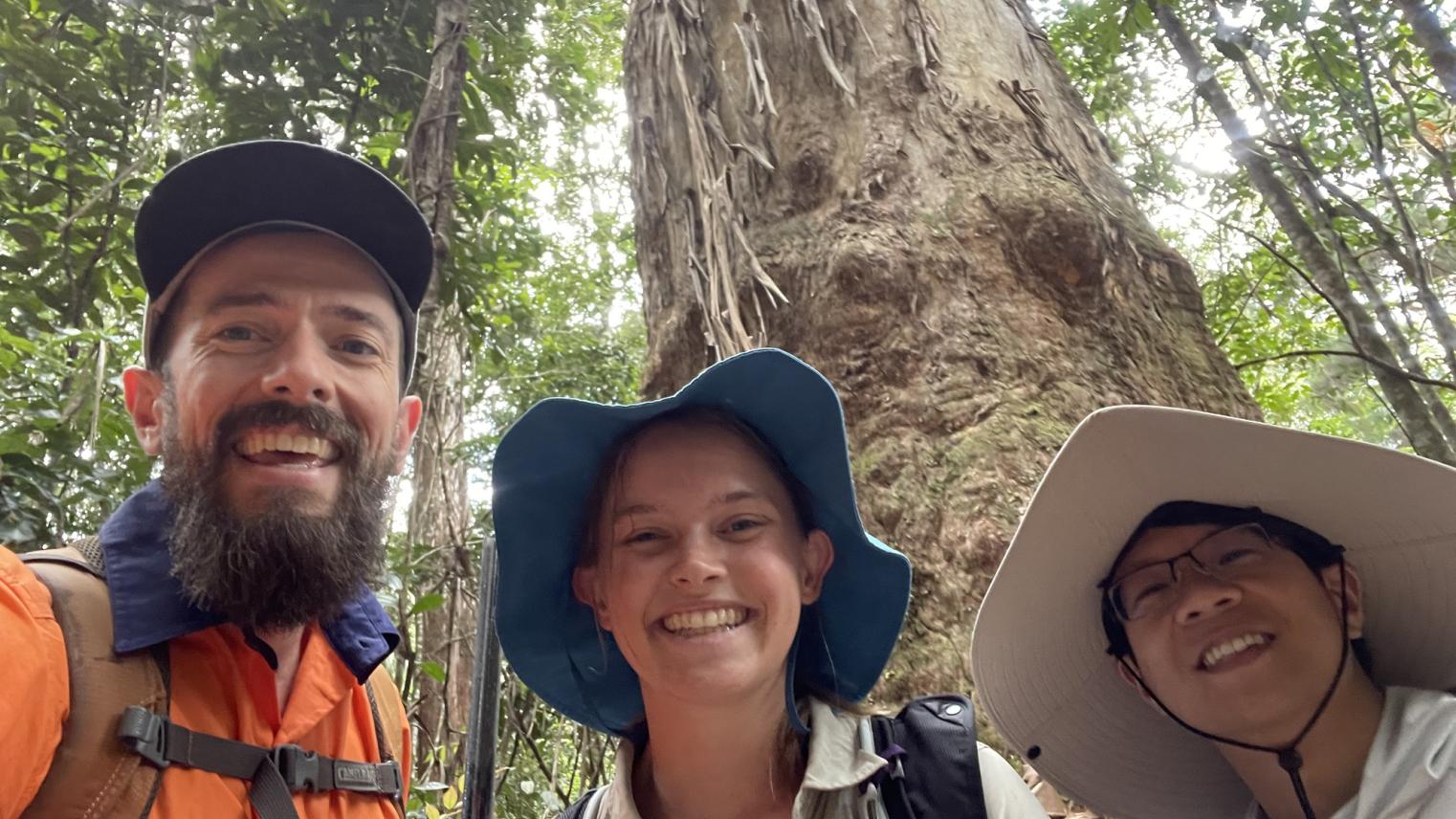 Brian Li on fieldwork with Alex Wall and Imogen McDermott (Photo: Alex Wall)