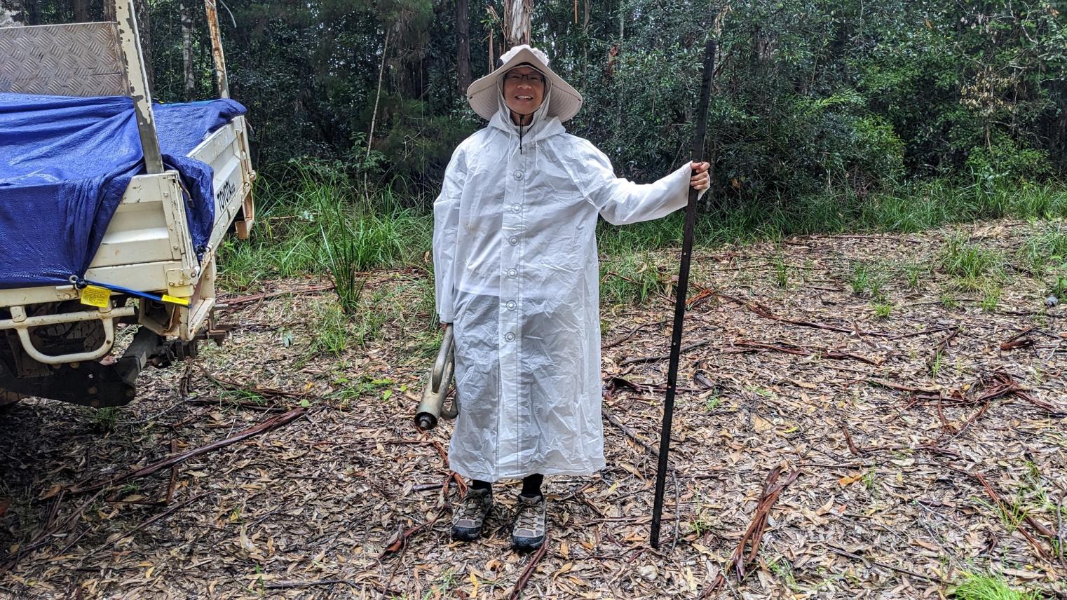 Brian Li on fieldwork (Photo: Imogen McDermott)