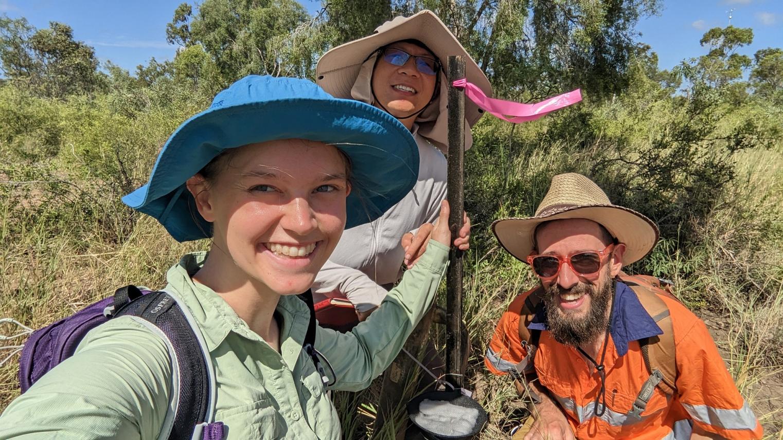 Brian Li with Alex Wall and Imogen McDermott (Photo: Imogen McDermott)