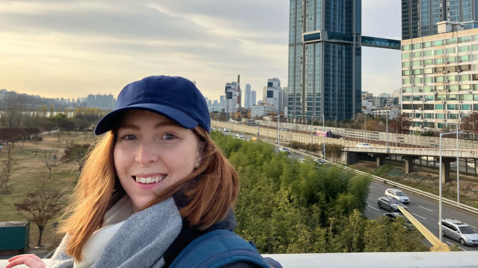 Alison Darby in South Korea (Photo Supplied)