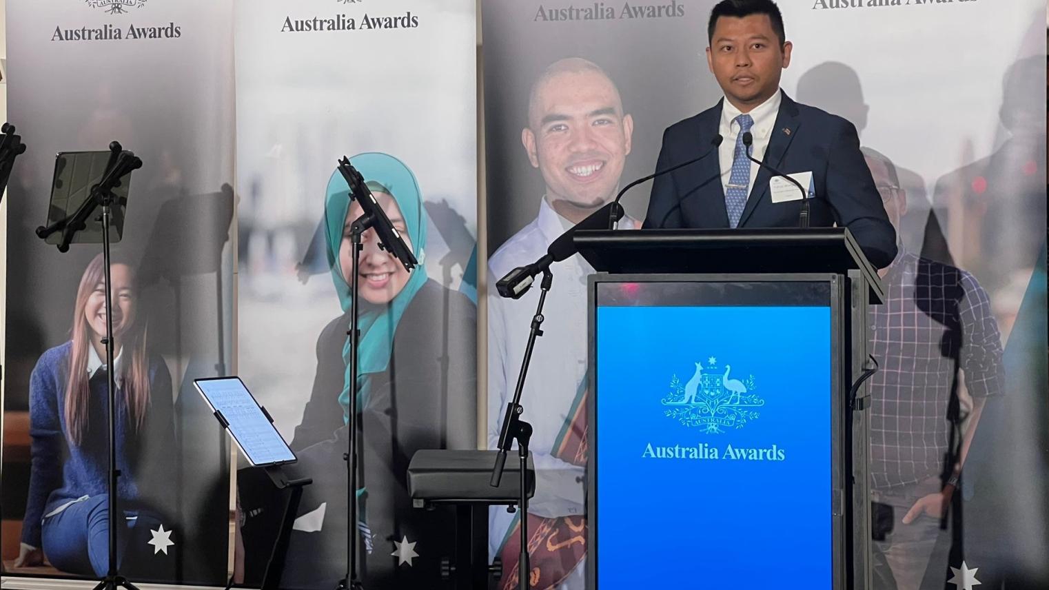 Yahya Wongkanya at an Australia Awards event earlier this year