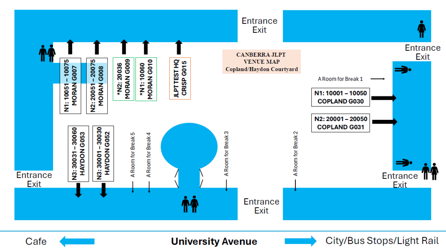 JLPT Venue Map